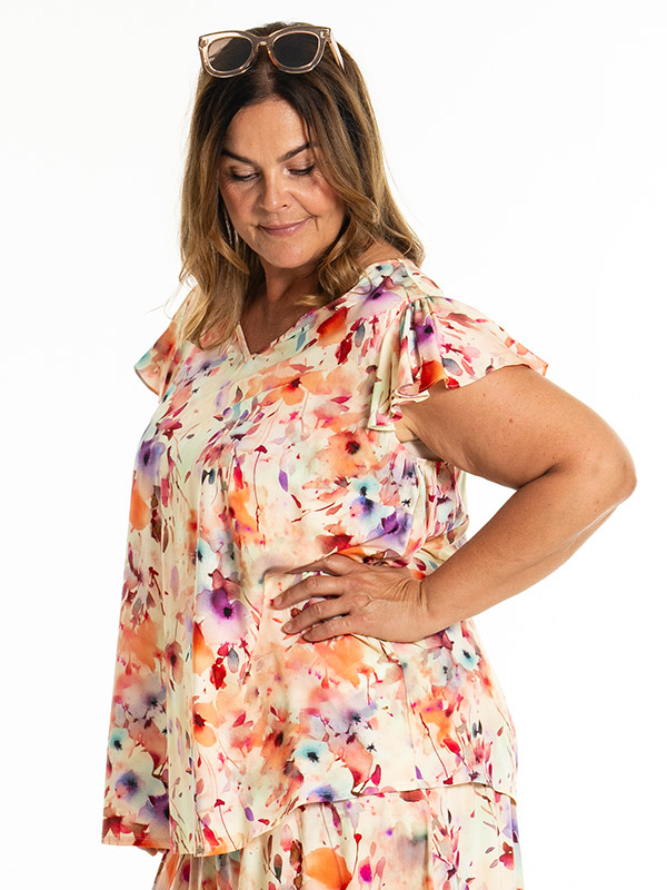 KETTI - Plus Size Blus fra Gozzip