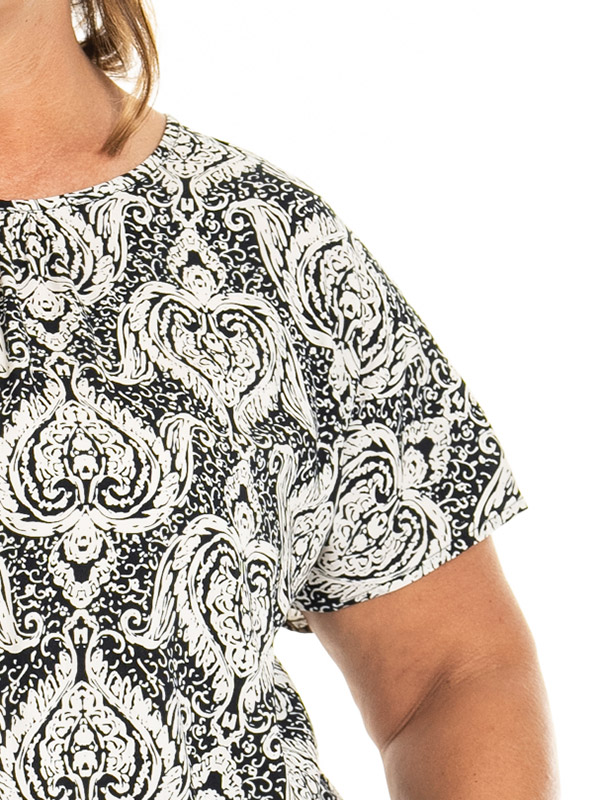ELISE - Plus Size Blus fra Gozzip