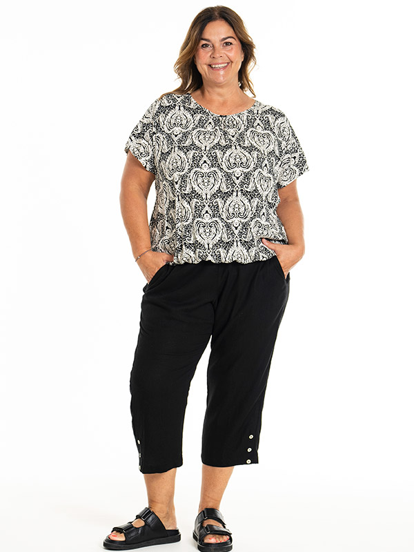 ELISE - Plus Size Blus fra Gozzip