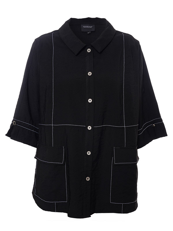 LIZZY - Plus Size Jacka fra Gozzip Black