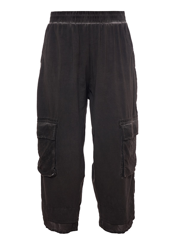 LEANETTE - Plus Size Byxor fra Gozzip Black