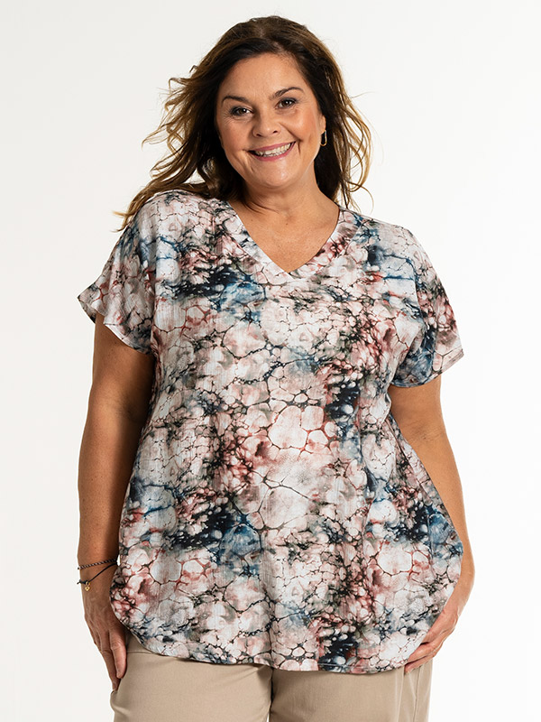JEAN - Plus Size Blus fra Gozzip