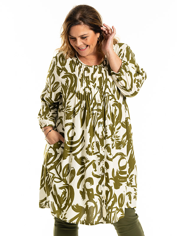 JOHANNE - Plus Size Tunika fra Gozzip