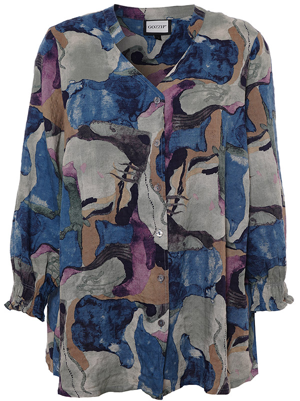 GHITA - Plus Size Blus fra Gozzip
