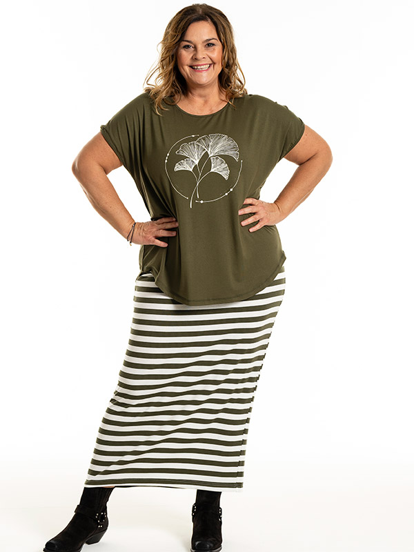 GITTE - Plus Size T-shirt fra Gozzip