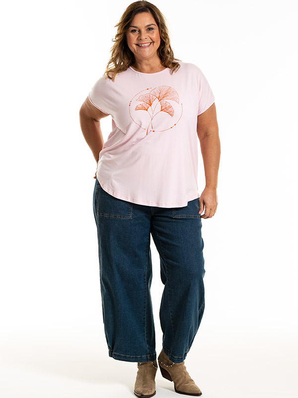 GITTE - Plus Size T-shirt fra Gozzip