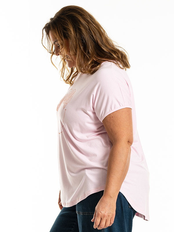 GITTE - Plus Size T-shirt fra Gozzip
