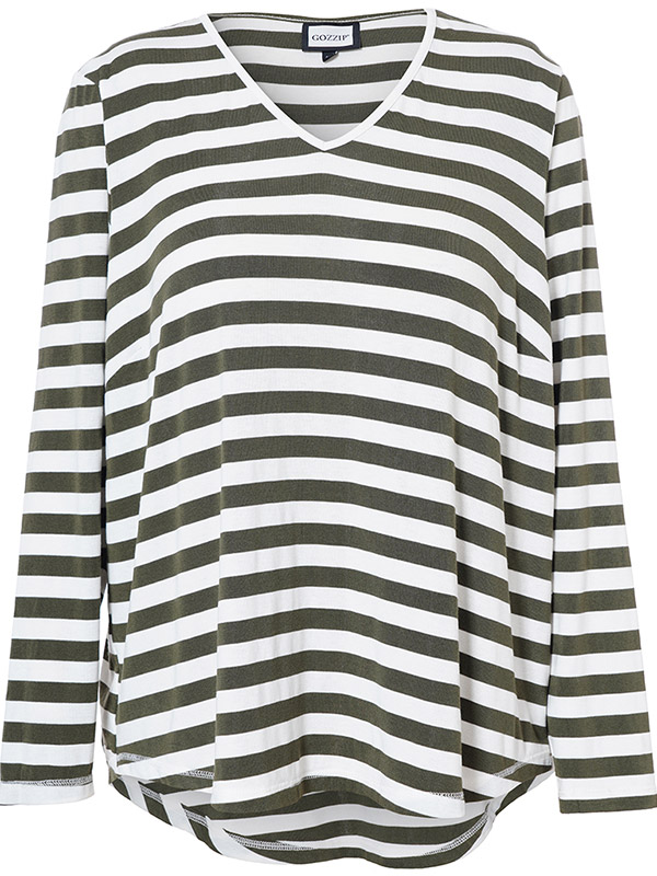 GITTE - Plus Size Blus fra Gozzip