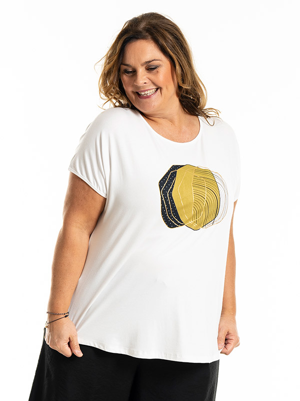GITTE - Plus Size T-shirt fra Gozzip