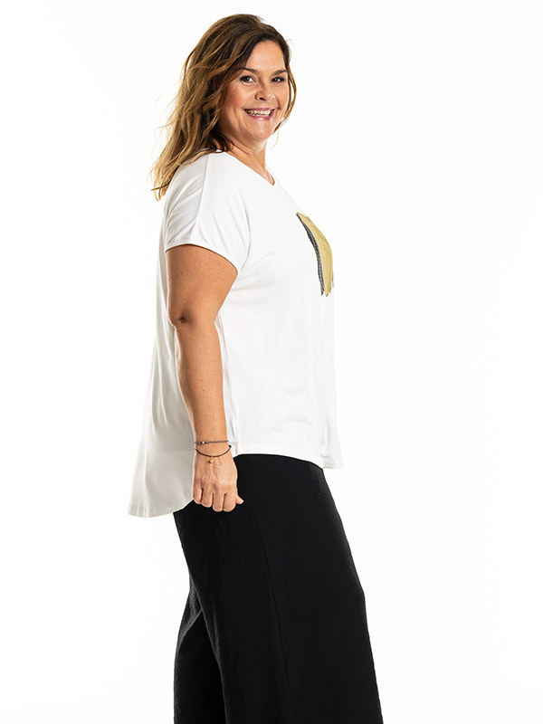 GITTE - Plus Size T-shirt fra Gozzip