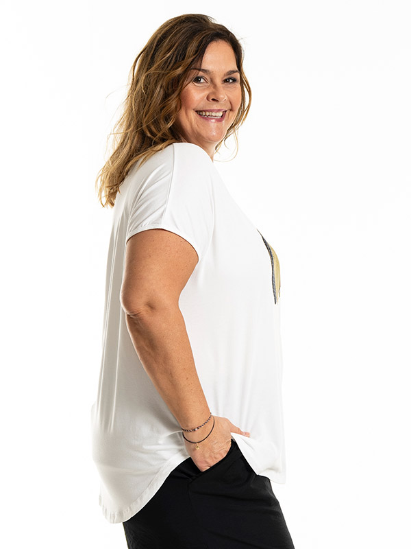 GITTE - Plus Size T-shirt fra Gozzip