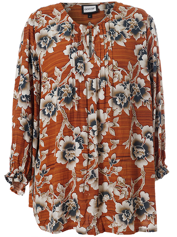 IBEN - Plus Size Blus fra Gozzip
