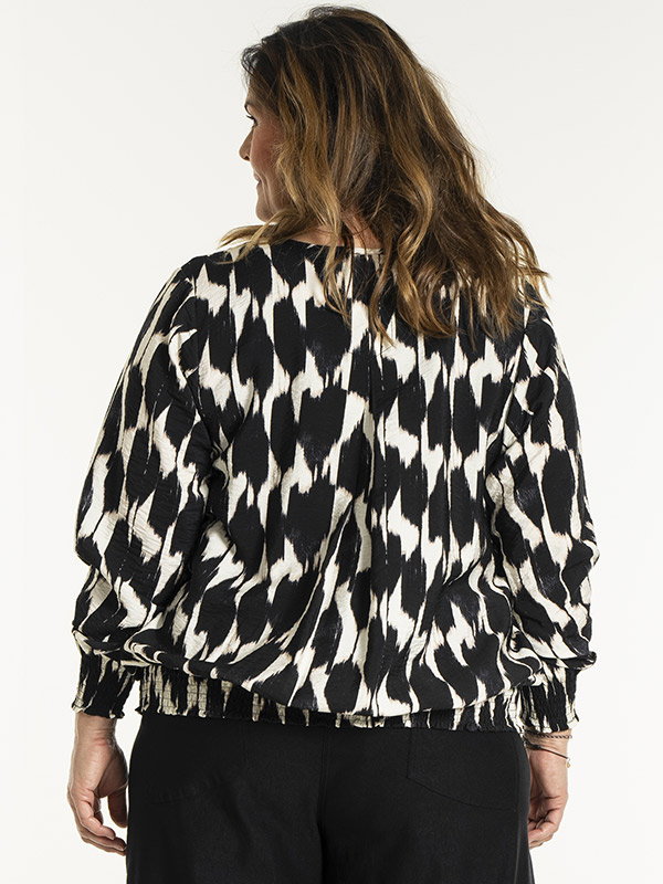 MIRABELLE - Plus Size Blus fra Gozzip