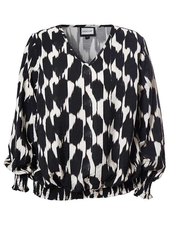 MIRABELLE - Plus Size Blus fra Gozzip