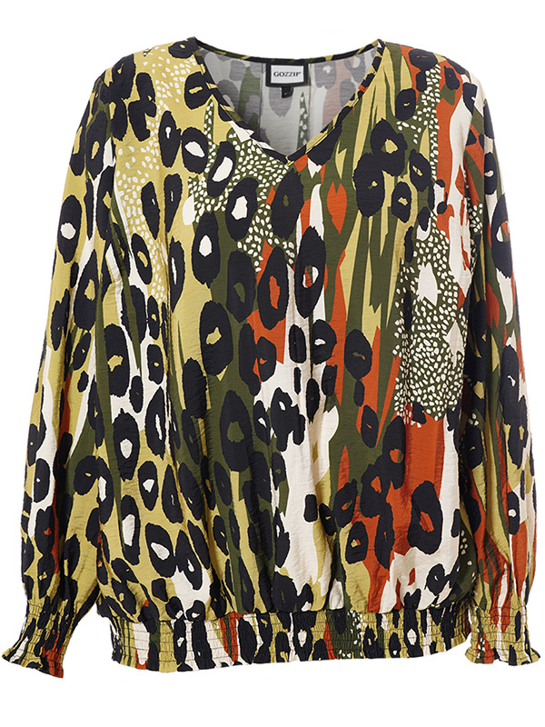 MIRABELLE - Plus Size Blus fra Gozzip