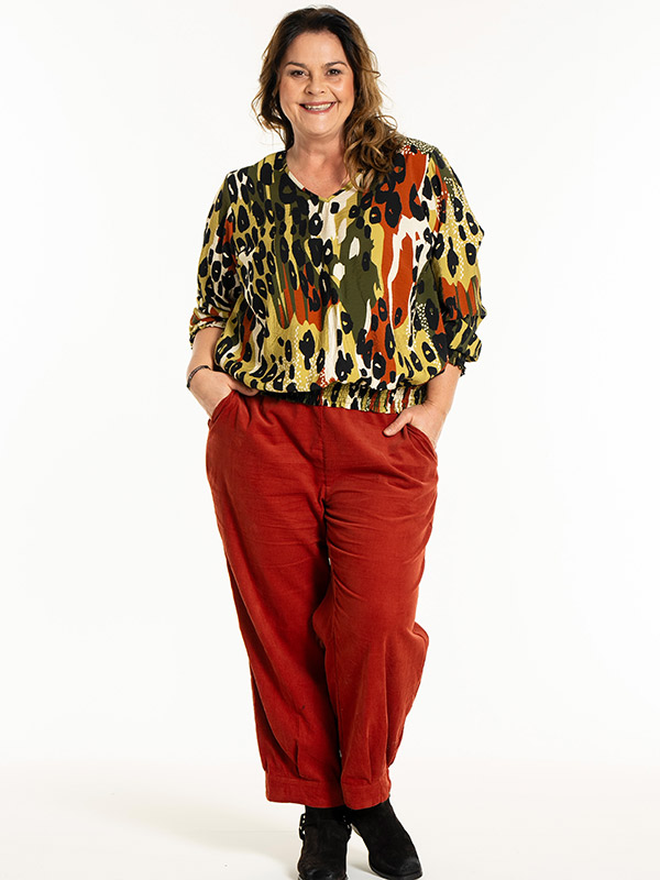 MIRABELLE - Plus Size Blus fra Gozzip