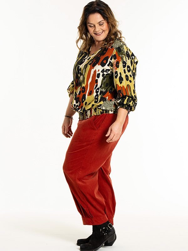 MIRABELLE - Plus Size Blus fra Gozzip