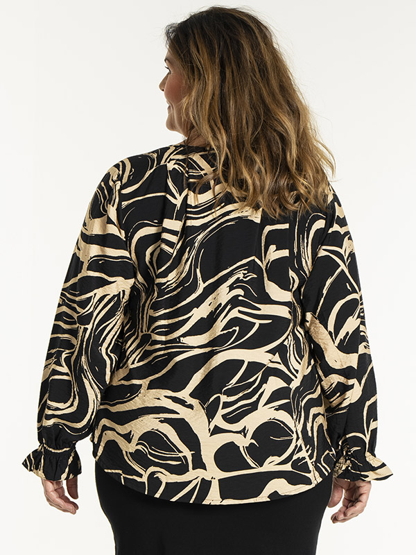 SOFIA - Plus Size Blus fra Gozzip