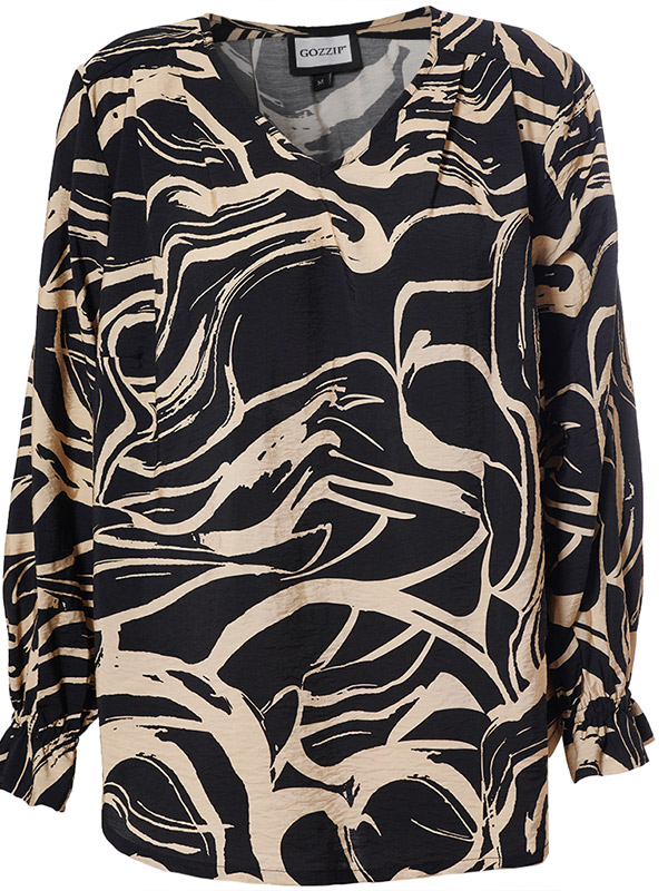 SOFIA - Plus Size Blus fra Gozzip