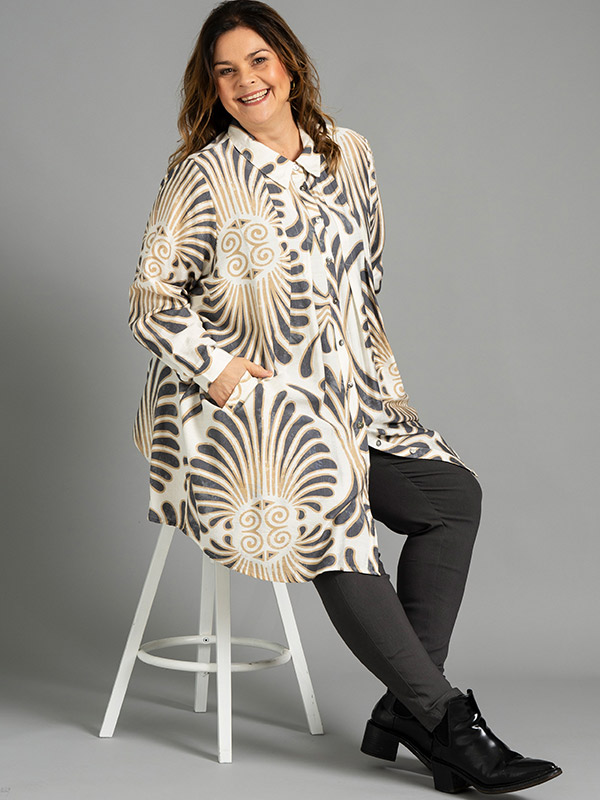 BIRLA - Plus Size Tunika fra Gozzip