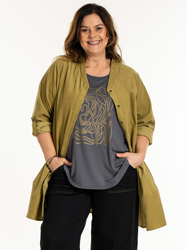 AUDREY - Plus Size Tunika fra Gozzip