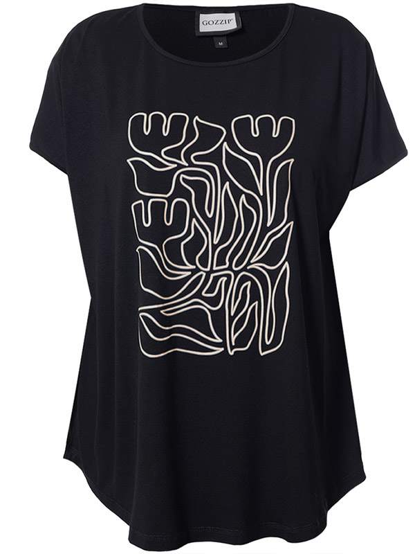 GITTE - Plus Size T-shirt fra Gozzip