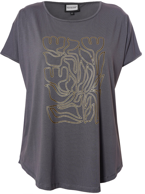 GITTE - Plus Size T-shirt fra Gozzip