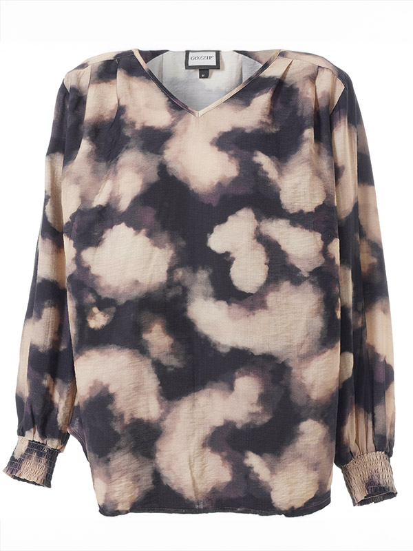 GANNIKA - Plus Size Blus fra Gozzip
