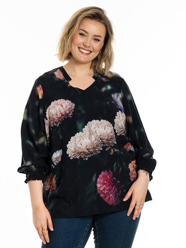 GKETTY - Plus Size Blus fra Gozzip
