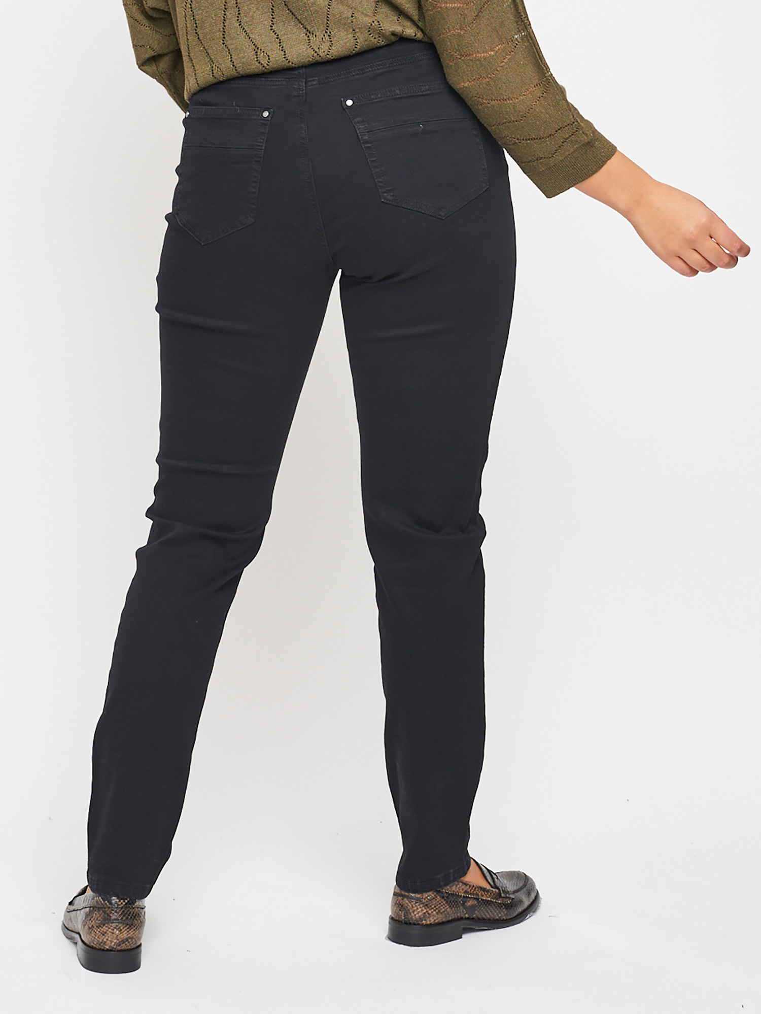 MILAN - Svarta stretchiga jeans fra Adia