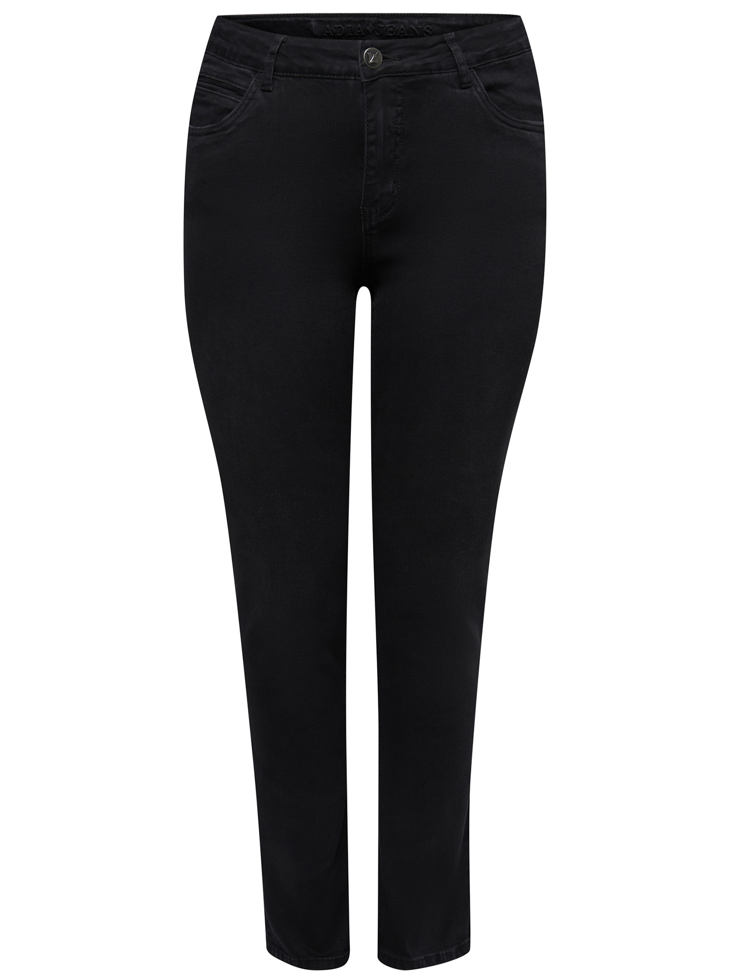 MONACO - Svarta jeans med hög midja och stretch fra Adia