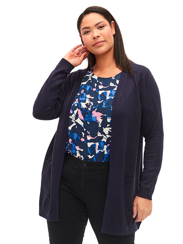 CARRIE - Plus Size Kofta fra Zizzi