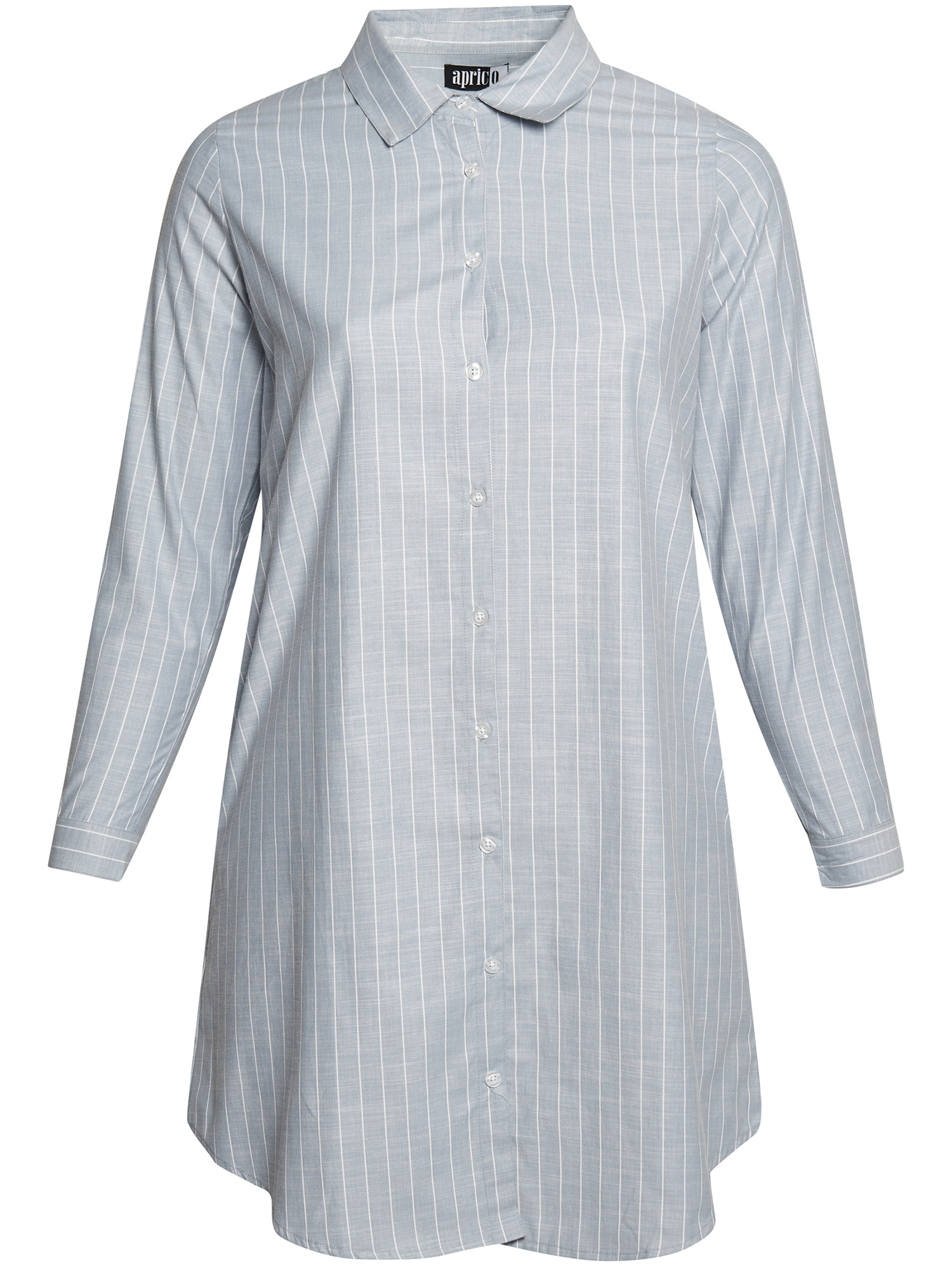 Norwalk - Ljusblå skjorta med vita ränder fra Aprico