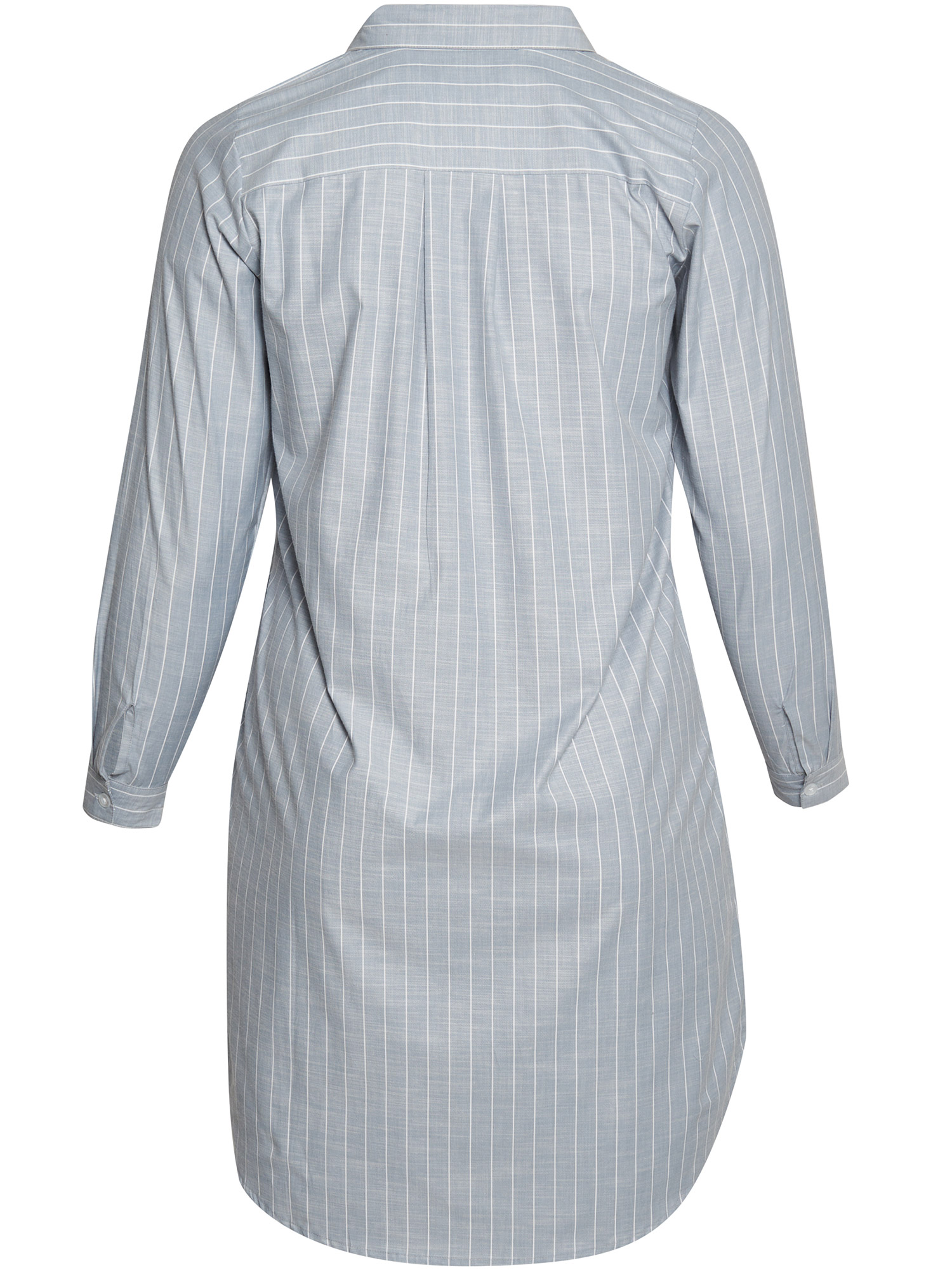 Norwalk - Ljusblå skjorta med vita ränder fra Aprico