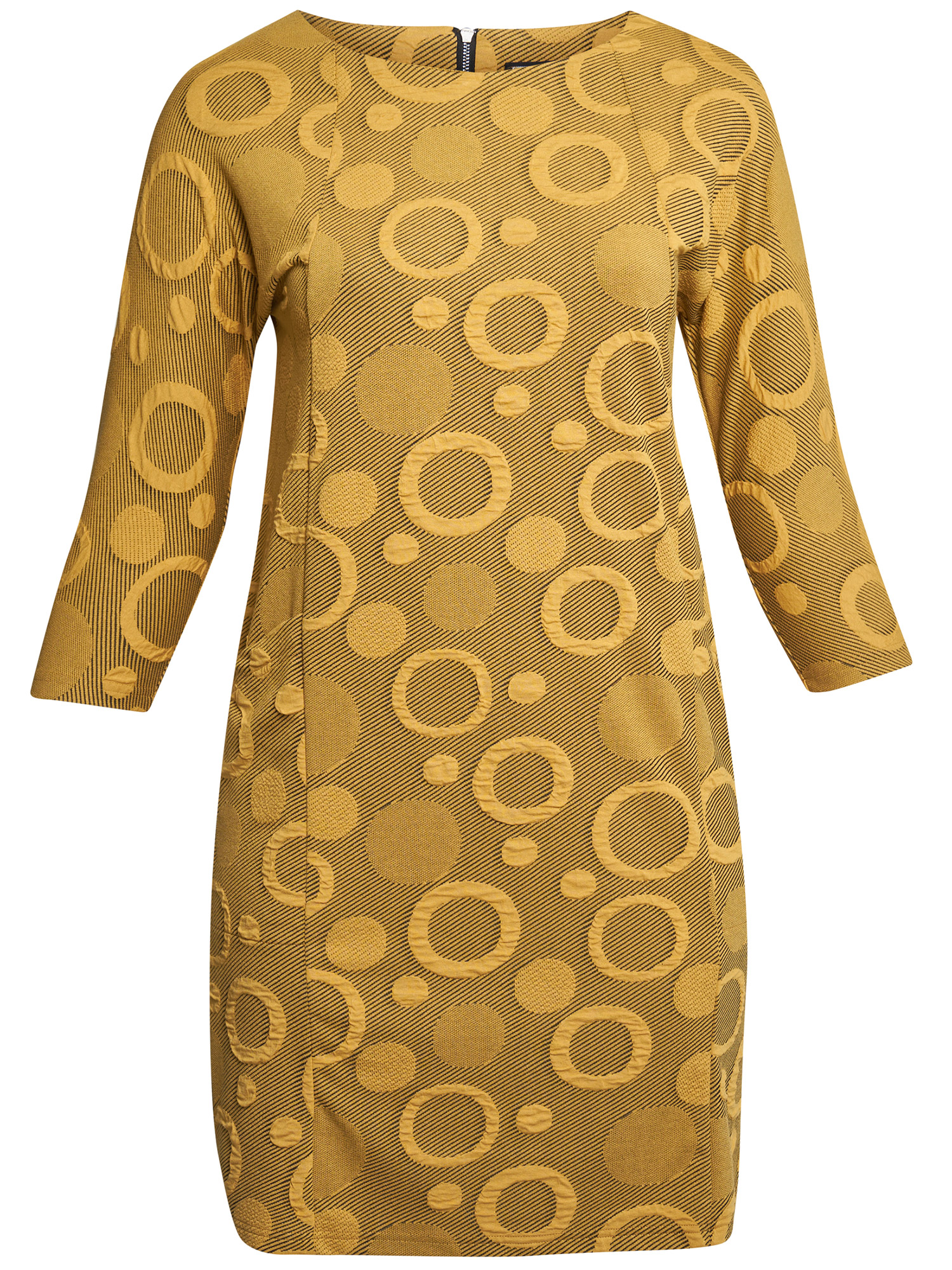 Peggy - viskosklänning i fint varmt gult fra Pont Neuf