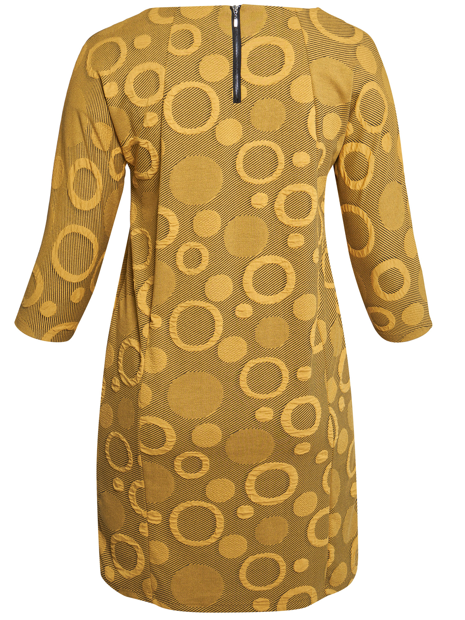 Peggy - viskosklänning i fint varmt gult fra Pont Neuf