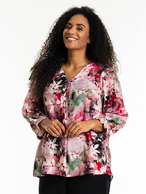 JUSTINA - Plus Size Blus fra Studio