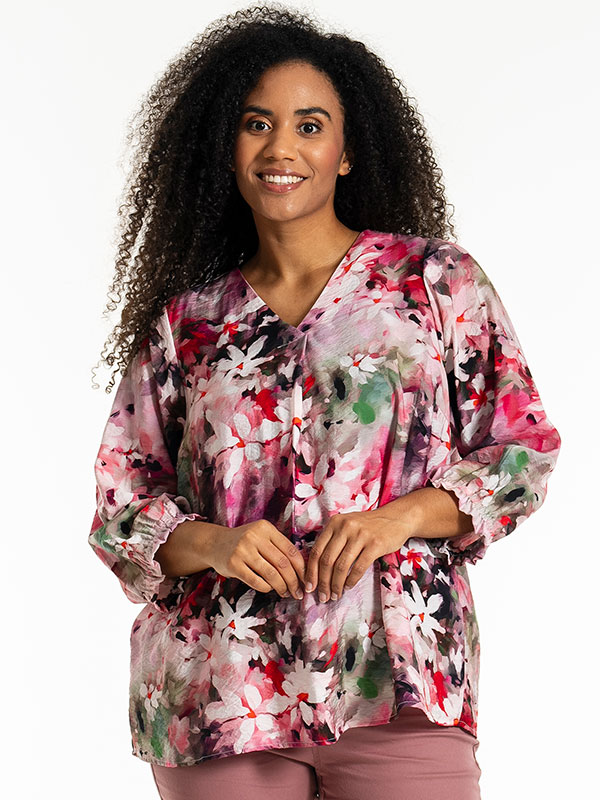 JUSTINA - Plus Size Blus fra Studio