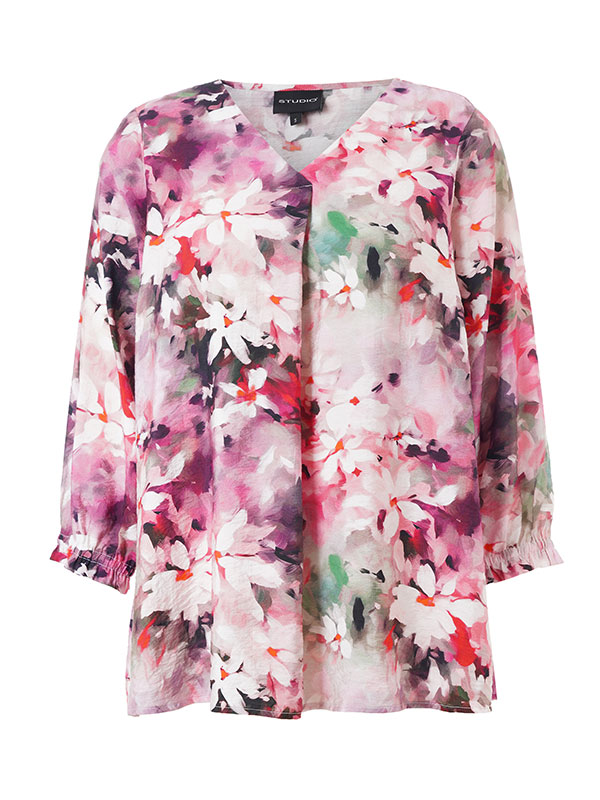 JUSTINA - Plus Size Blus fra Studio