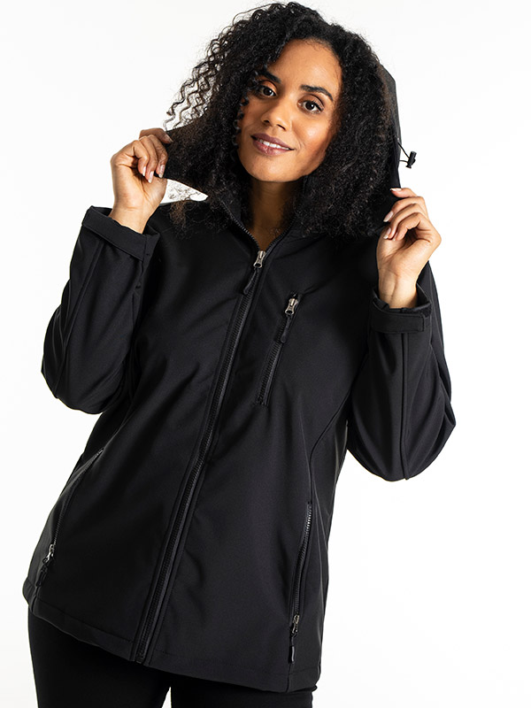 SHORT SOFT SHELL - Plus Size Jacka fra Studio