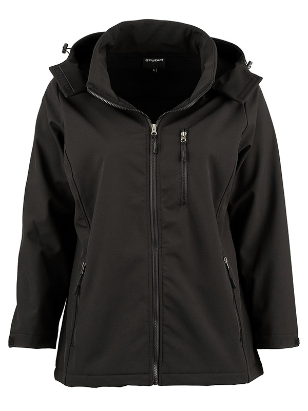 SHORT SOFT SHELL - Plus Size Jacka fra Studio