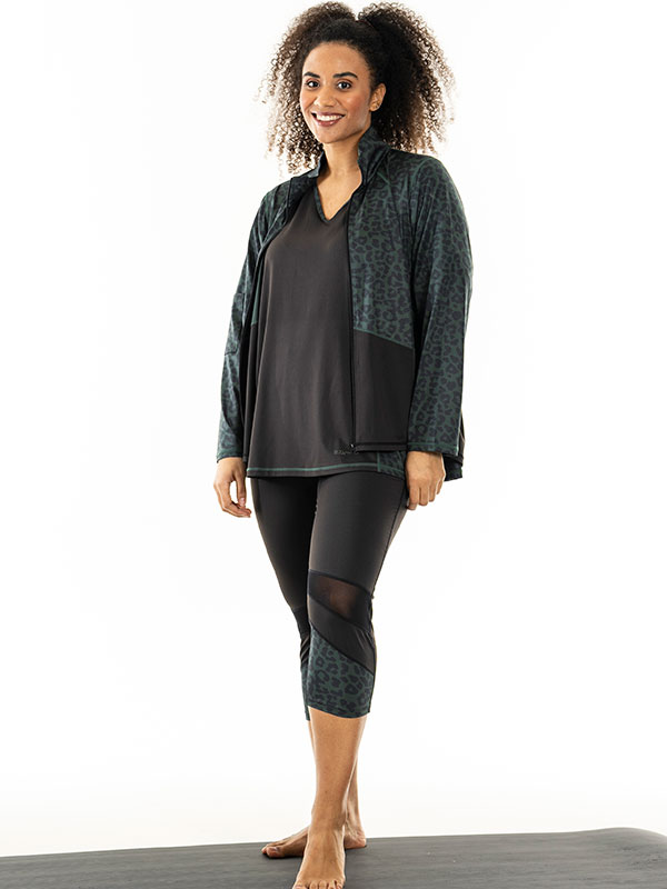 FITNESS - Plus Size Träningsjacka fra Studio