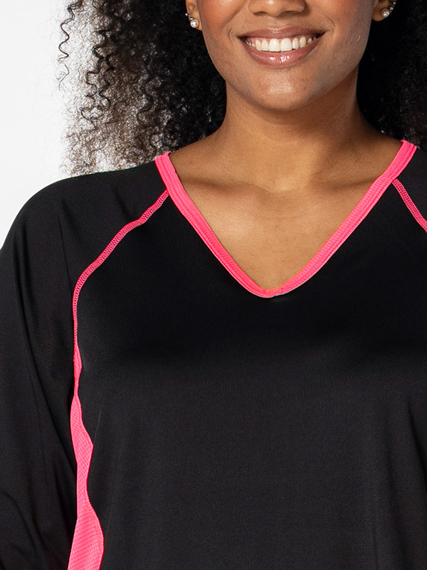 FITNESS - Plus Size Träningsblus fra Studio