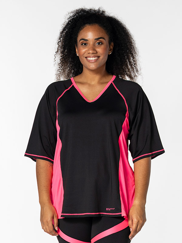 FITNESS - Plus Size Träningsblus fra Studio