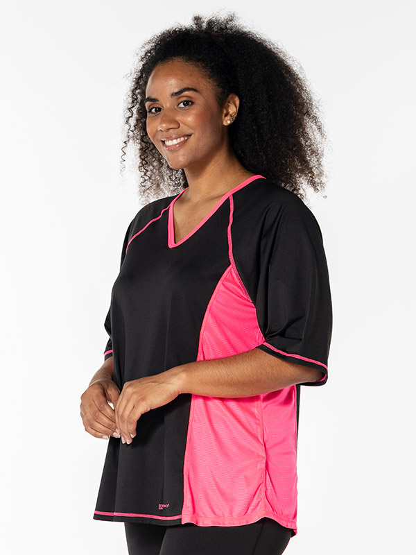 FITNESS - Plus Size Träningsblus fra Studio