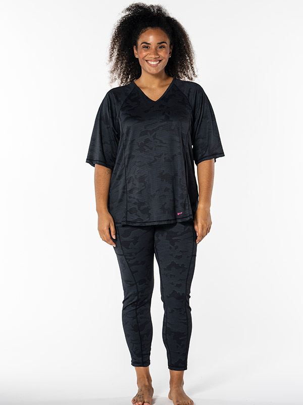 FITNESS - Plus Size Träningsblus fra Studio