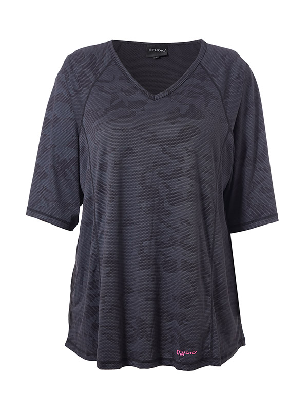 FITNESS - Plus Size Träningsblus fra Studio