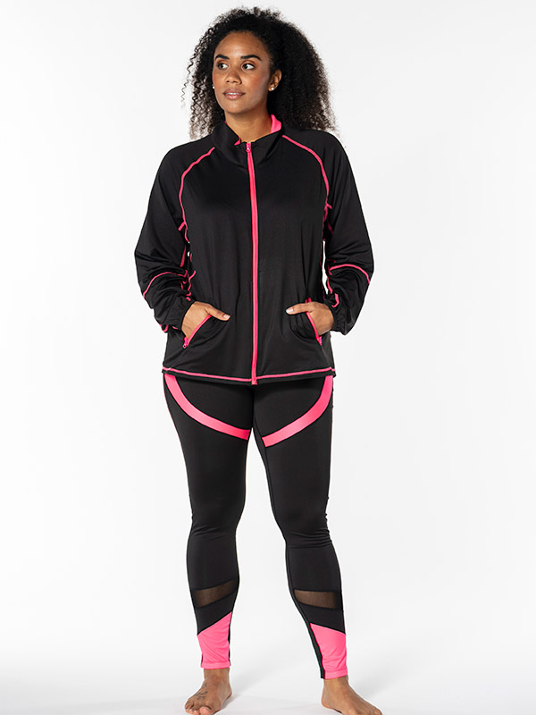FITNESS - Plus Size Träningsjacka fra Studio