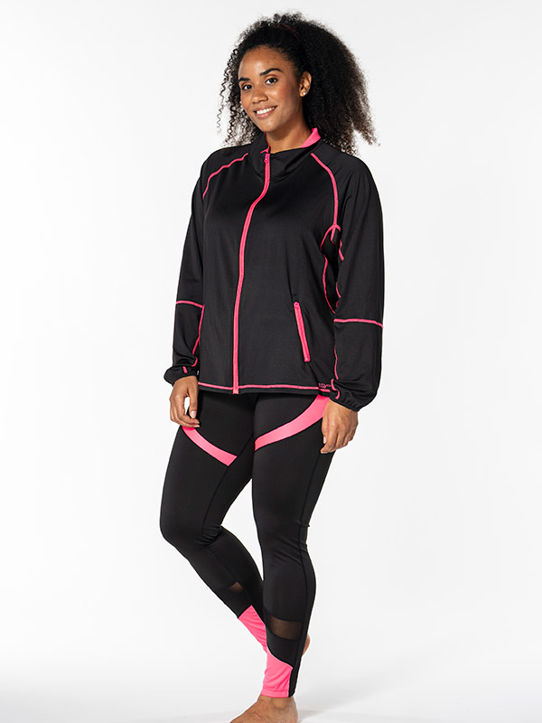 FITNESS - Plus Size Träningsjacka fra Studio