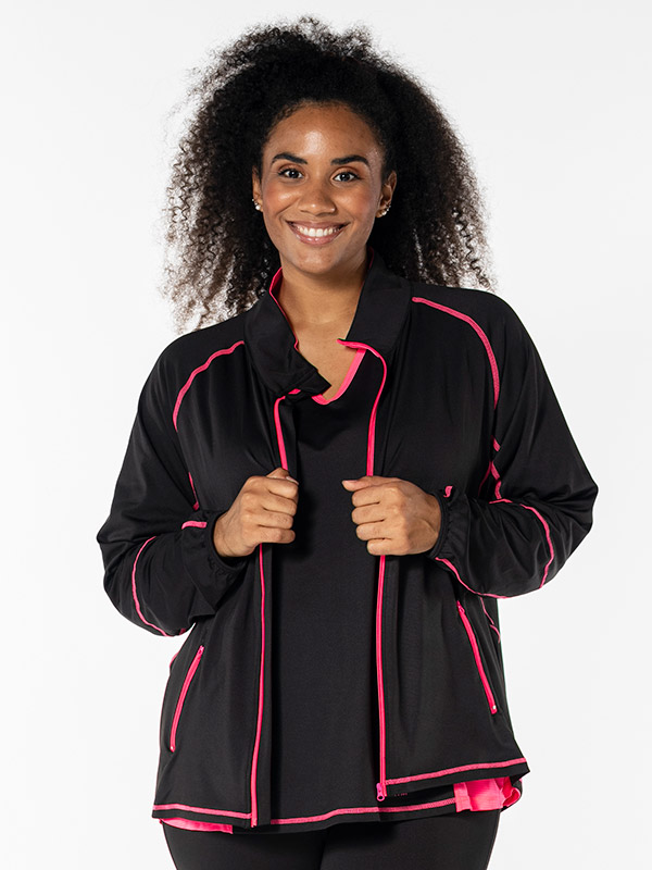 FITNESS - Plus Size Träningsjacka fra Studio
